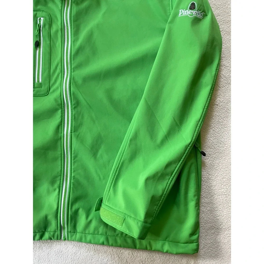Clique Mens 2XL Softshell Jacket Green Pinewild Country Club Logo Pinehurst‎ NC